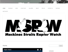 Tablet Screenshot of mackinacraptorwatch.org